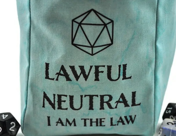 Lawful Neutral Dice Bag, Tan