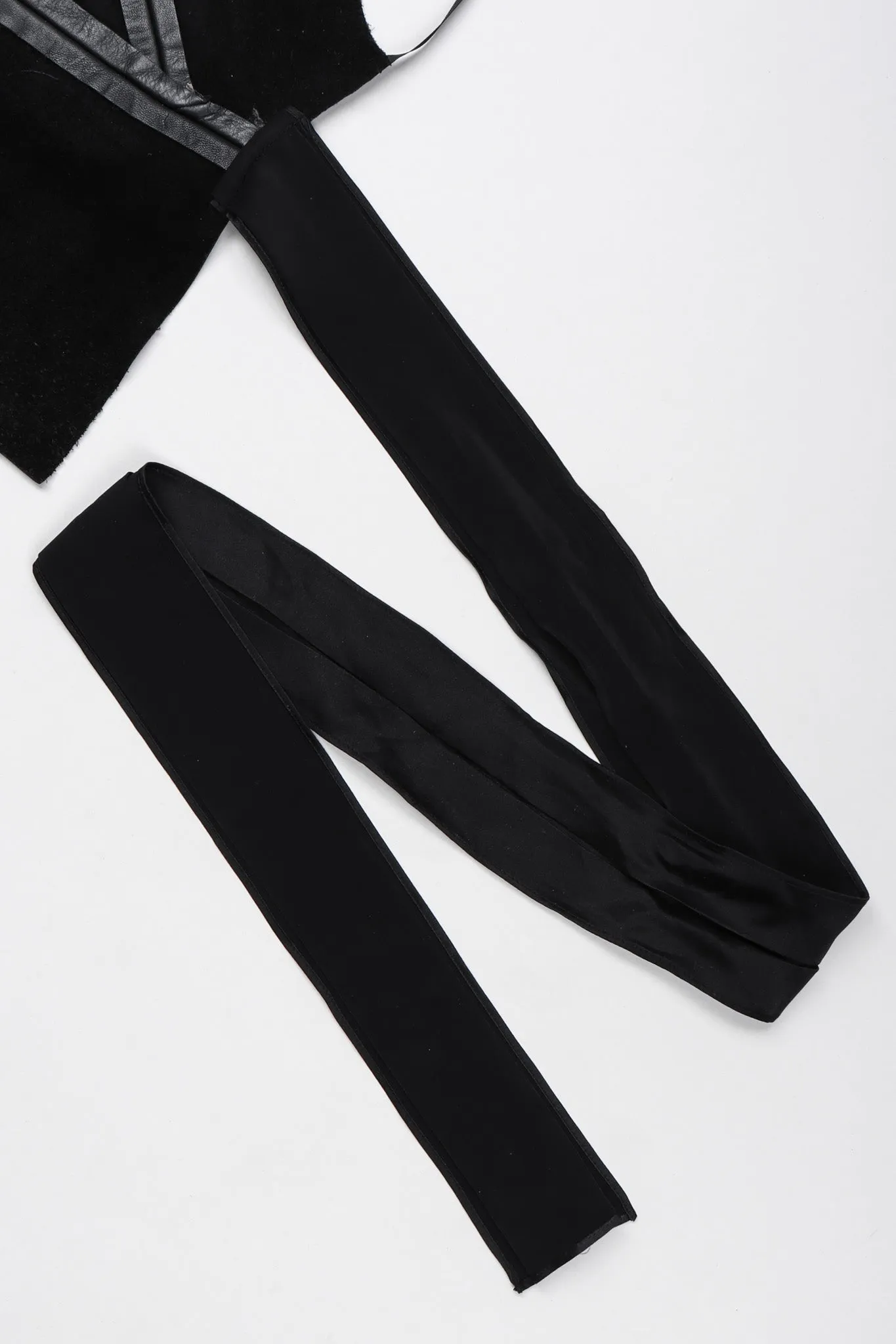 Leather Tie-Back Camisole