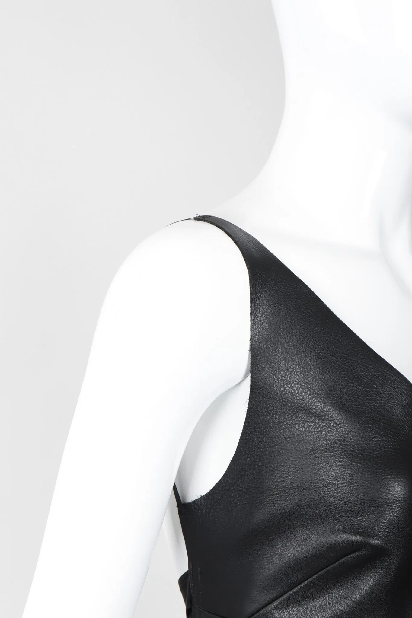 Leather Tie-Back Camisole
