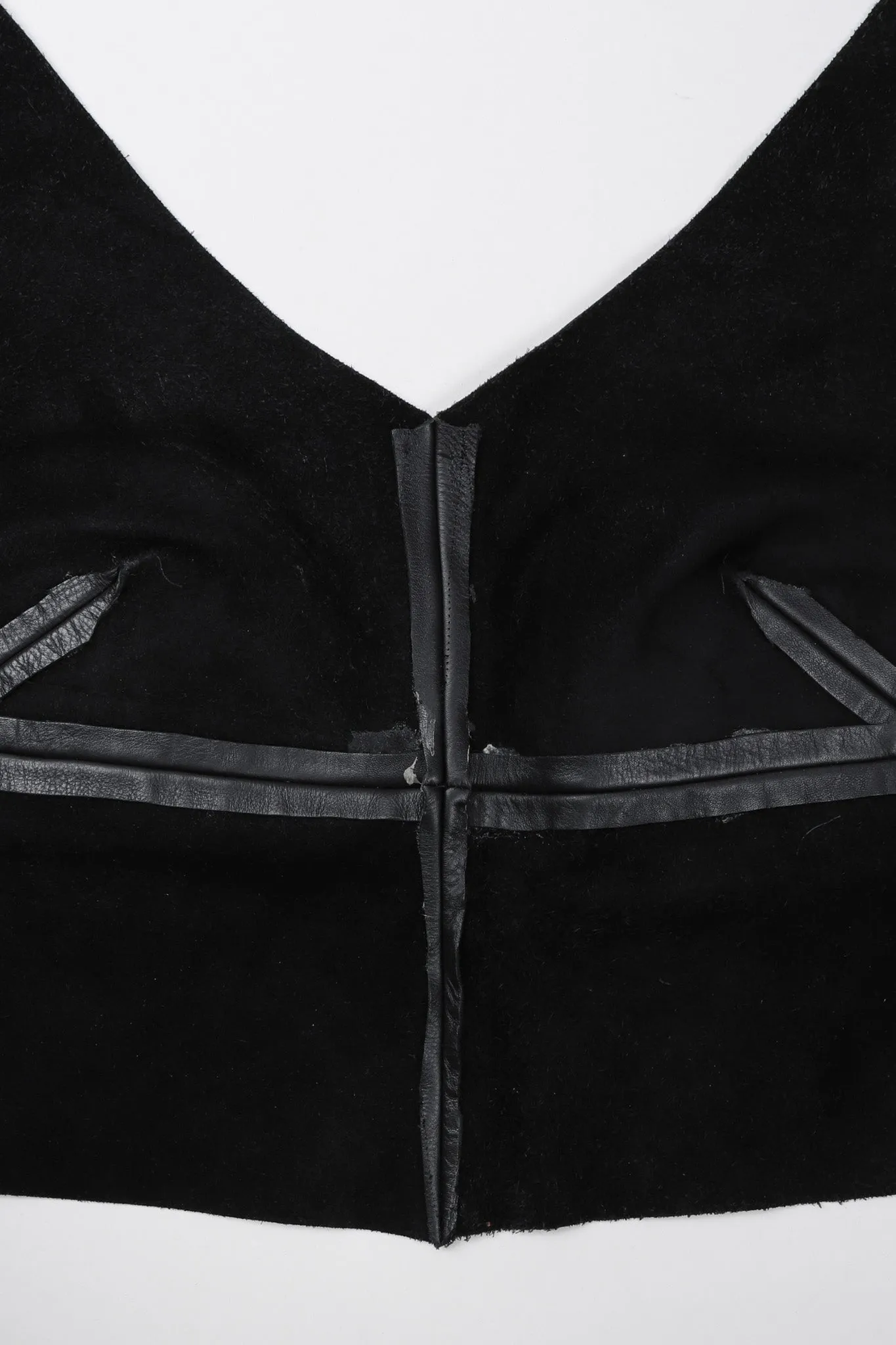 Leather Tie-Back Camisole