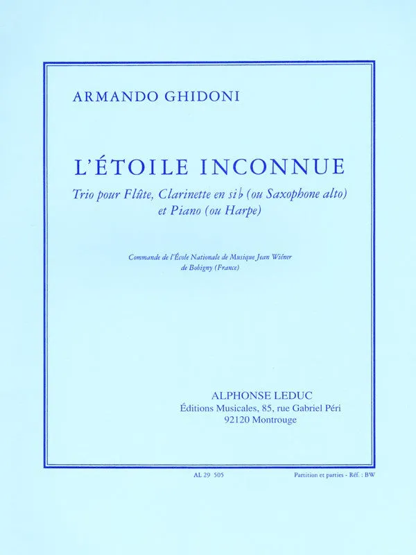 L'Etoile Inconnue (Flute and Clarinet)