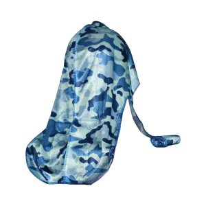 Light Blue Camo Silky Durag