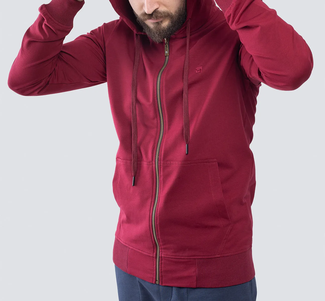 Light Zipper . Maroon