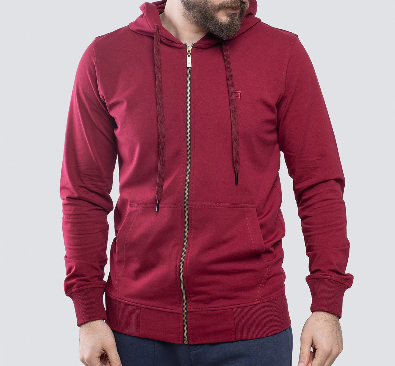 Light Zipper . Maroon