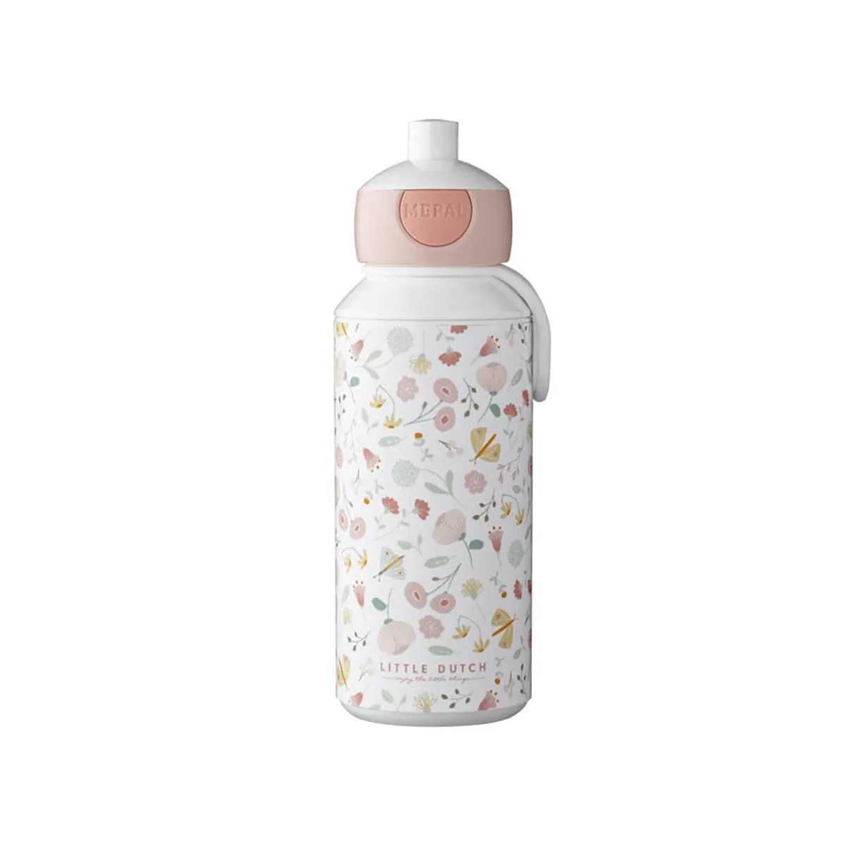 Little Dutch Mepal Pop-Up Water Bottle - Flowers & Butterflies