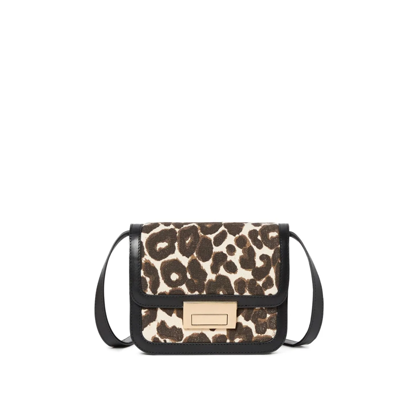 Loeffler Randall - Desi Crossbody (Black/Leopard)