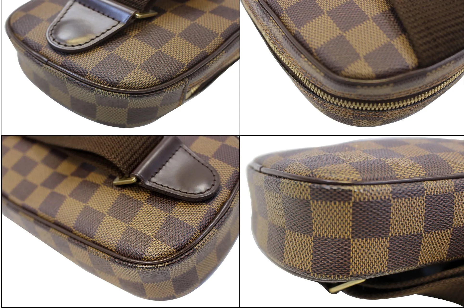 LOUIS VUITTON Gange Damier Ebene Pochette Crossbody Bag