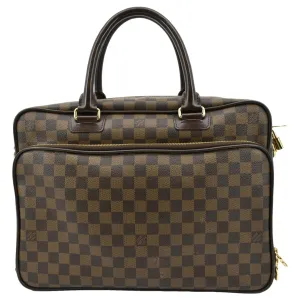 LOUIS VUITTON Icare Damier Ebene Briefcase Bag Brown