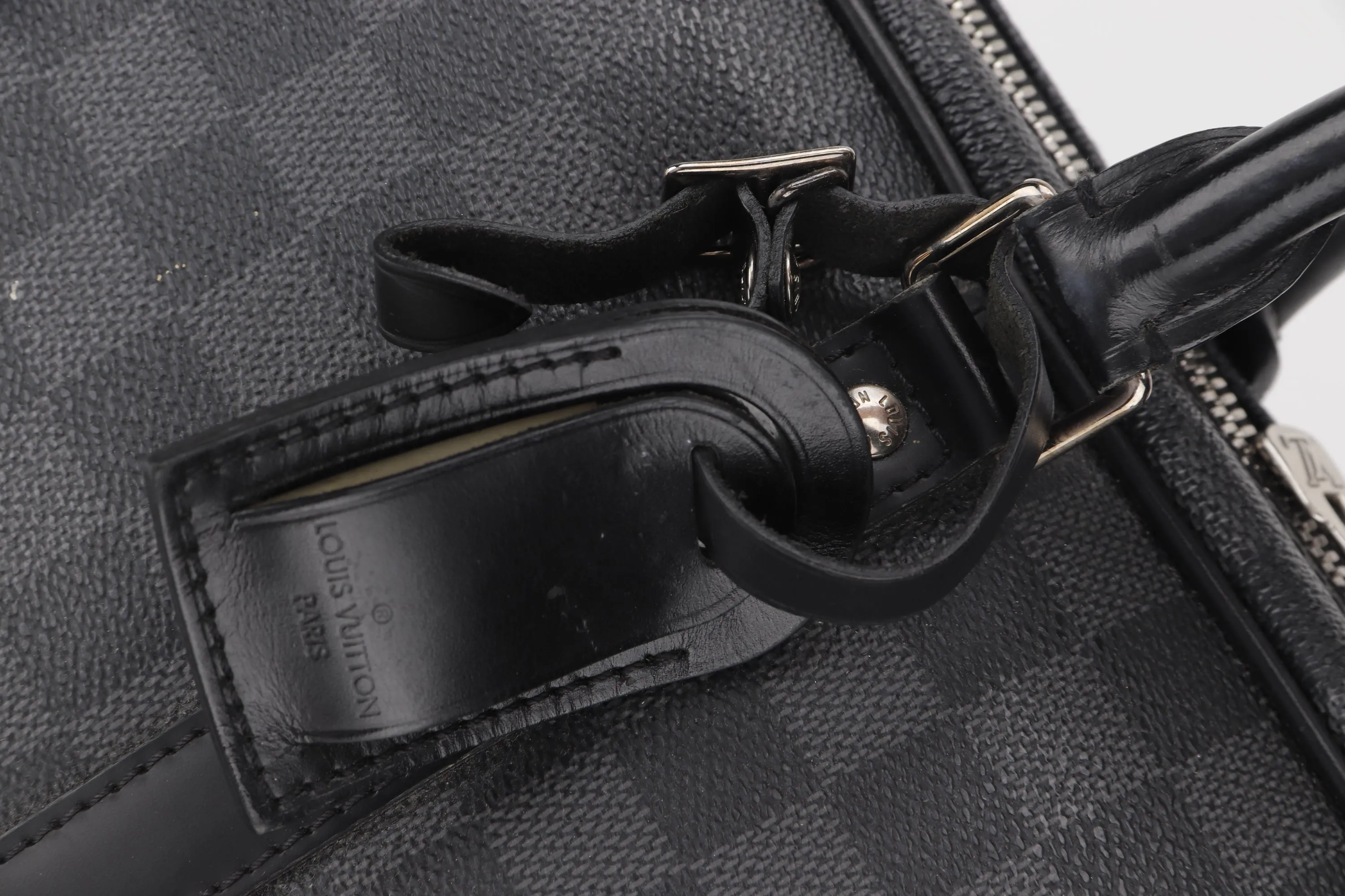 LOUIS VUITTON N41123 VOYAGE DOCUMENT BAG (BA2130) DAMIER GRAPHITE, WITH DUST COVER