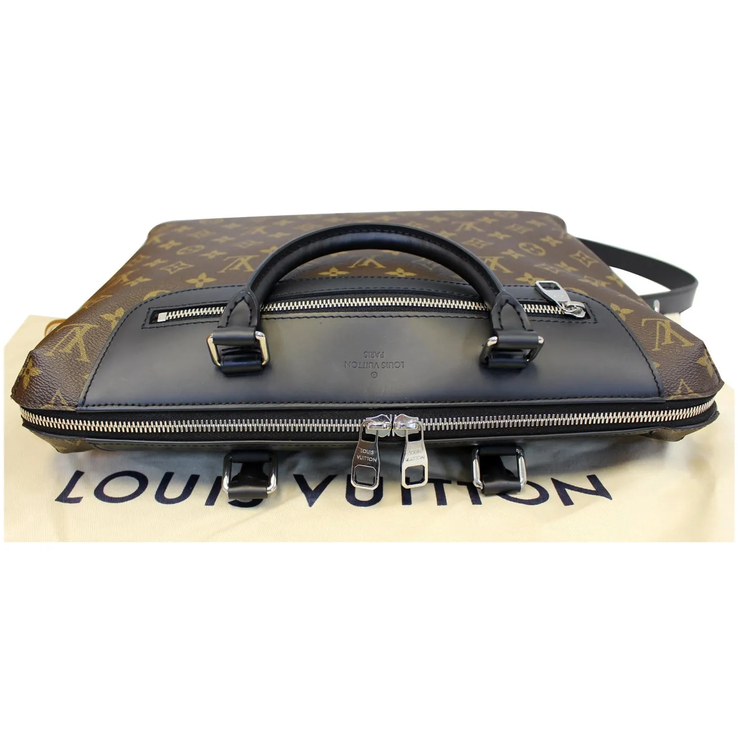 LOUIS VUITTON Porte-Documents Jour Monogram Macassar Briefcase Bag