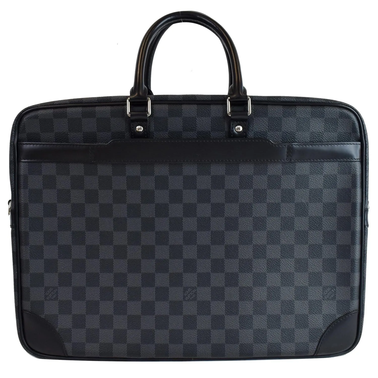 LOUIS VUITTON Porte Documents Voyage GM Damier Graphite Briefcase Bag Black