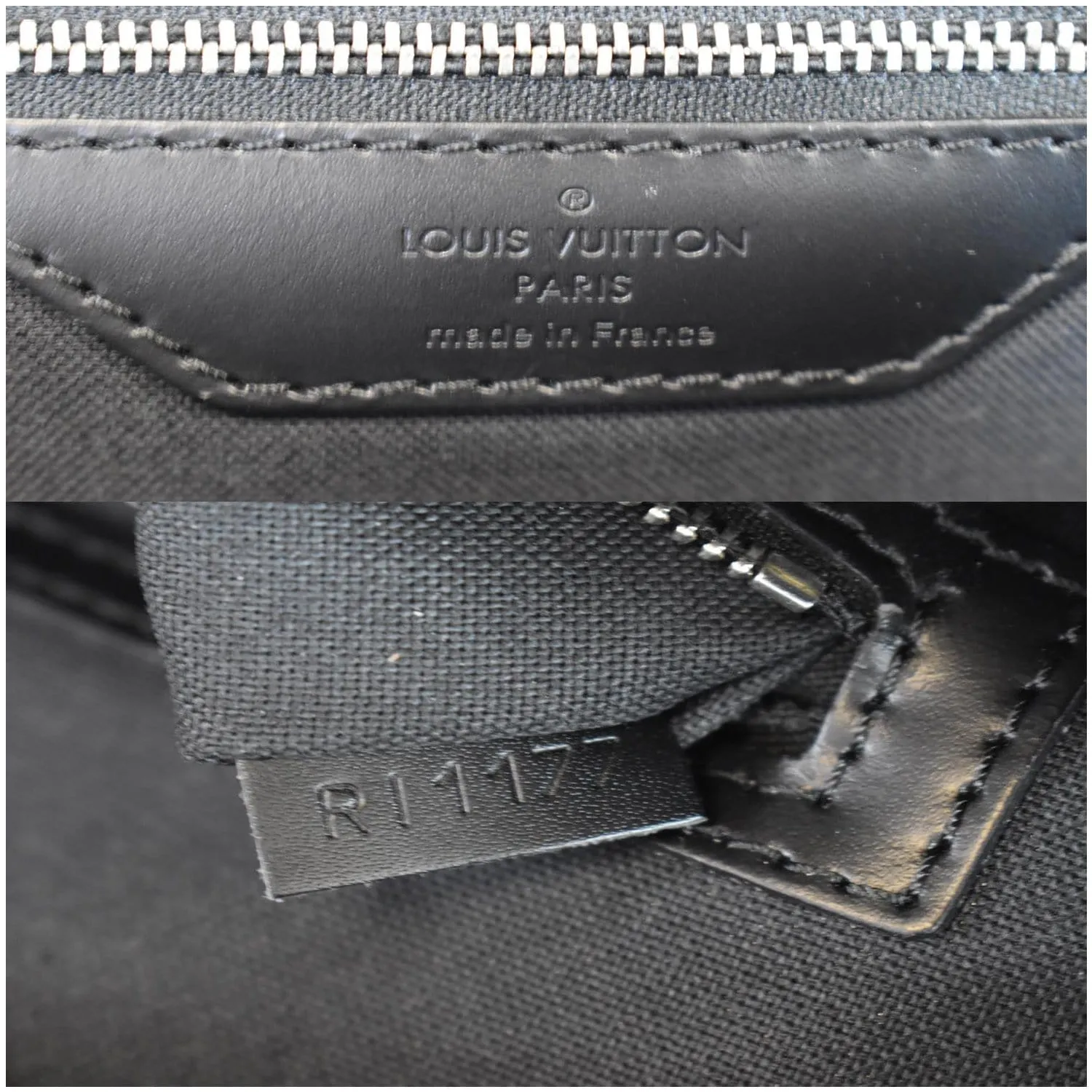 LOUIS VUITTON Porte Documents Voyage GM Damier Graphite Briefcase Bag Black
