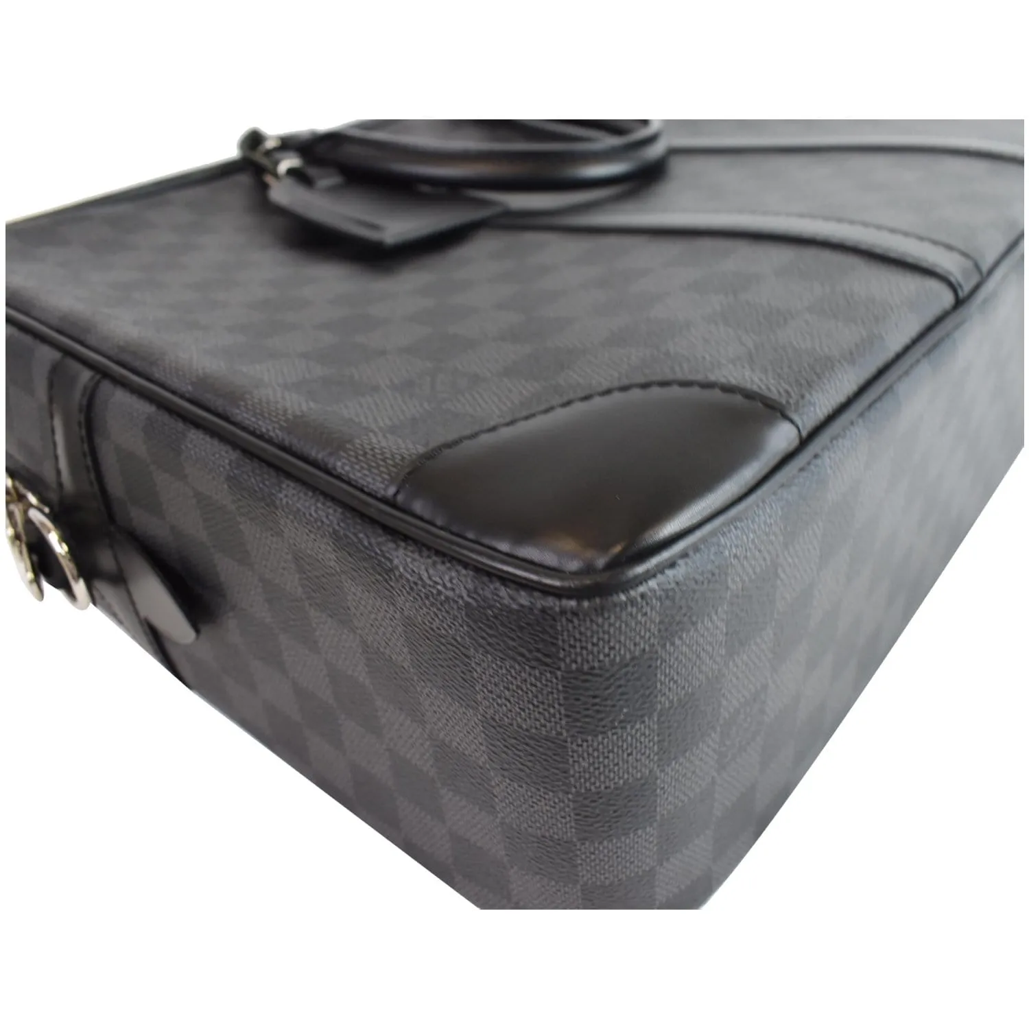 LOUIS VUITTON Porte Documents Voyage GM Damier Graphite Briefcase Bag Black