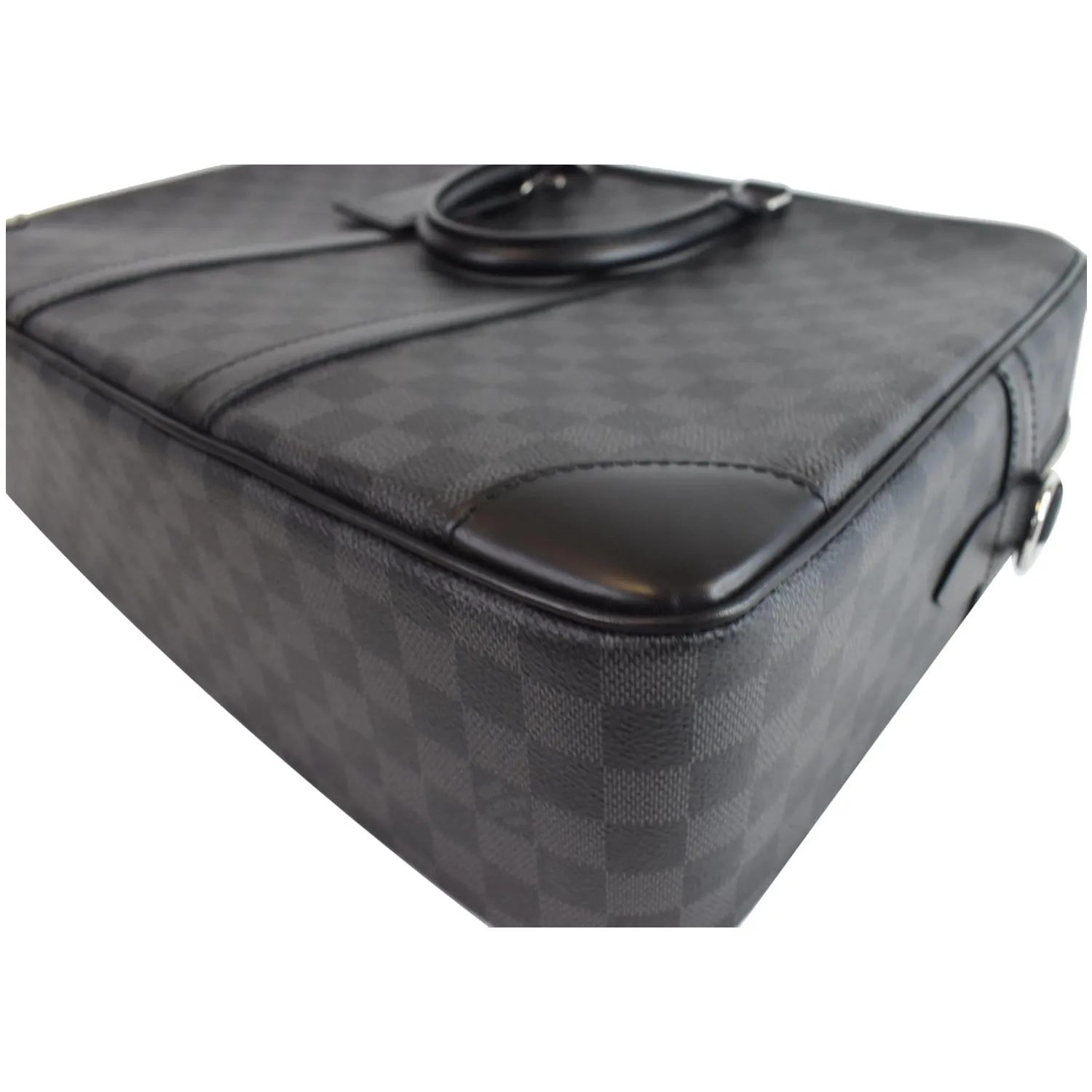 LOUIS VUITTON Porte Documents Voyage GM Damier Graphite Briefcase Bag Black