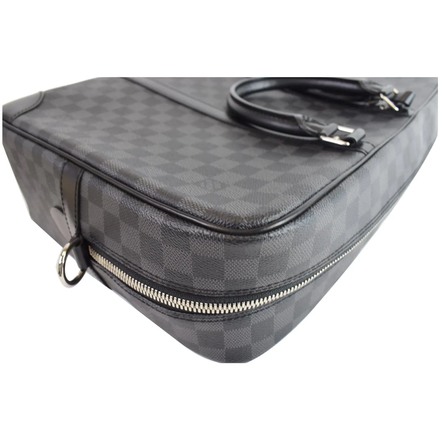 LOUIS VUITTON Porte Documents Voyage GM Damier Graphite Briefcase Bag Black