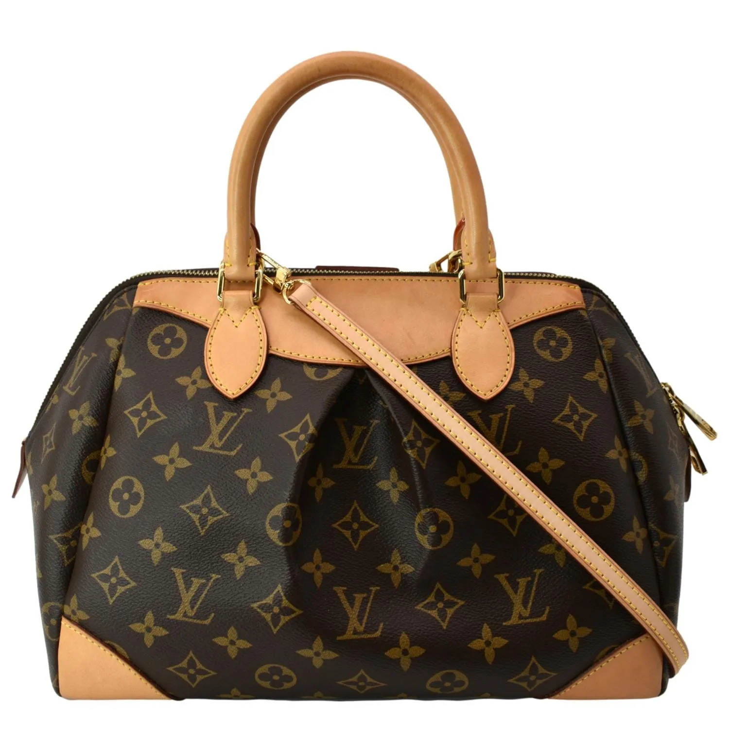 LOUIS VUITTON Segur Monogram Canvas Crossbody Bag Brown