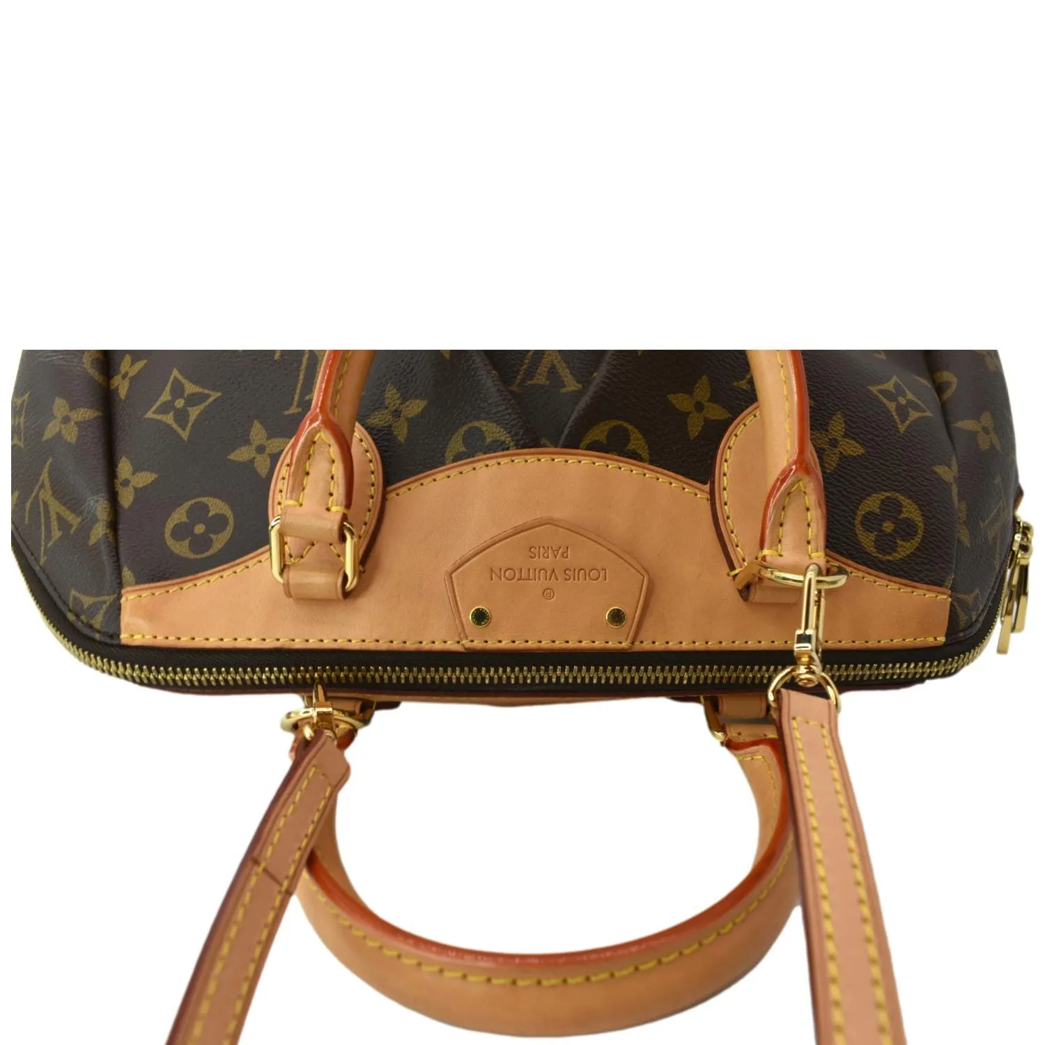 LOUIS VUITTON Segur Monogram Canvas Crossbody Bag Brown