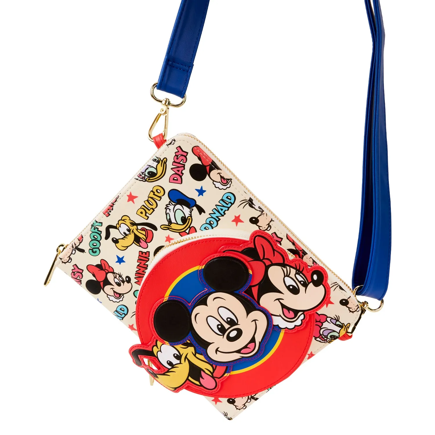 Loungefly Disney Classic Mickey and Friends Zip Around Crossbody Journal