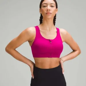 Lululemon Enlite Zip Front Bra Wild Berry