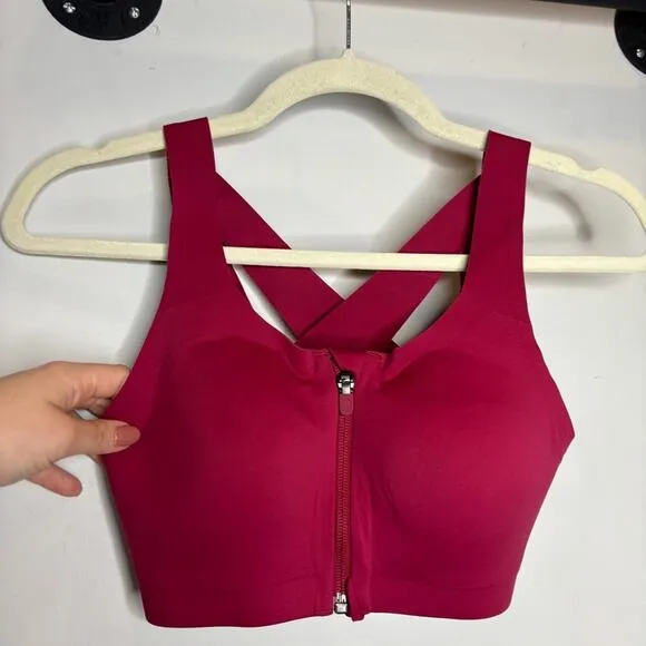 Lululemon Enlite Zip Front Bra Wild Berry