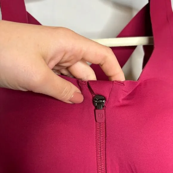 Lululemon Enlite Zip Front Bra Wild Berry