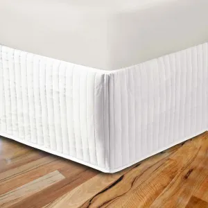 Luxton Ezy Quilted Valance - White