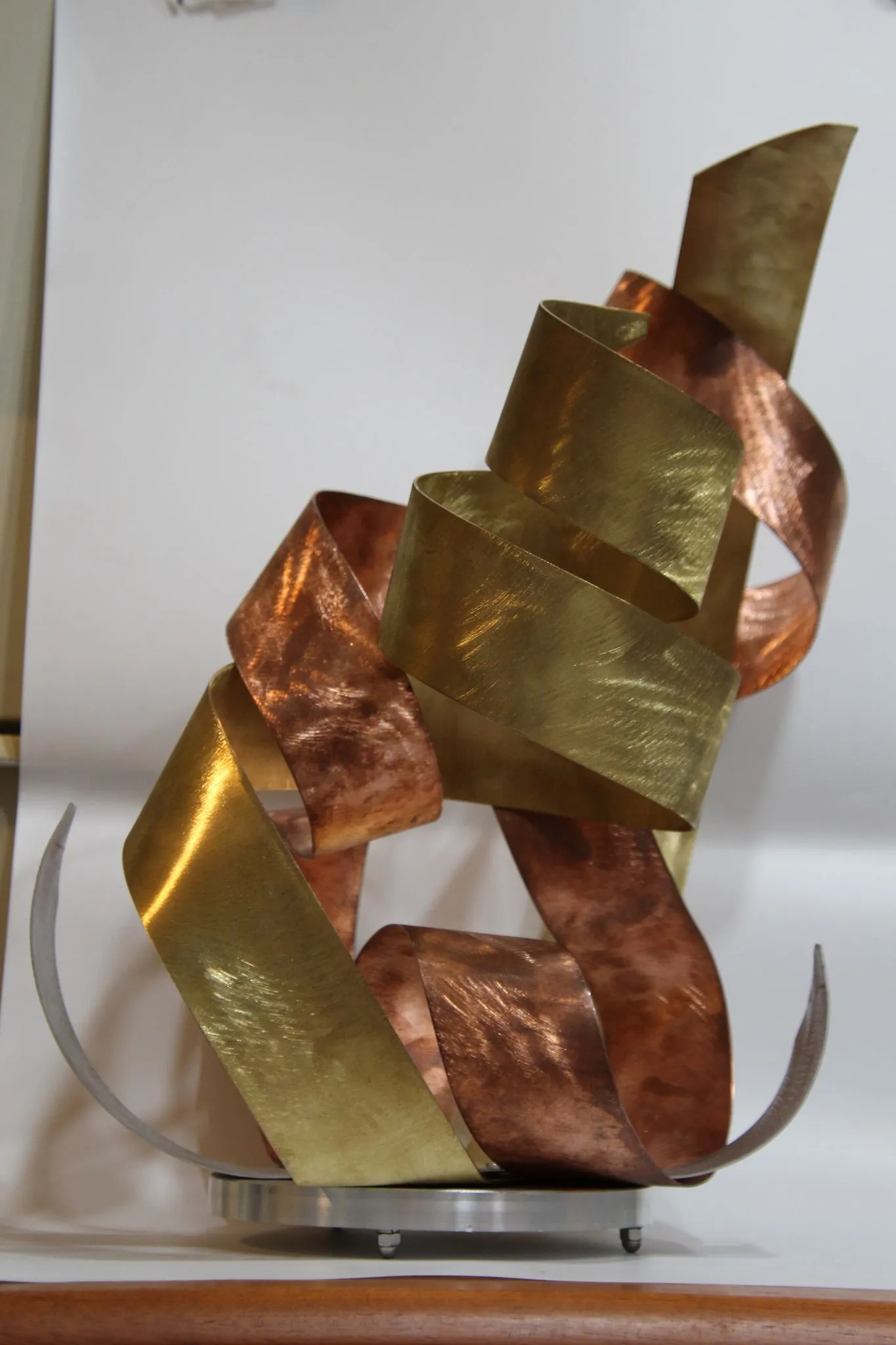 Luxury Copper, Brass Sculpture Modern Indoor Outdoor Art "FIRE"