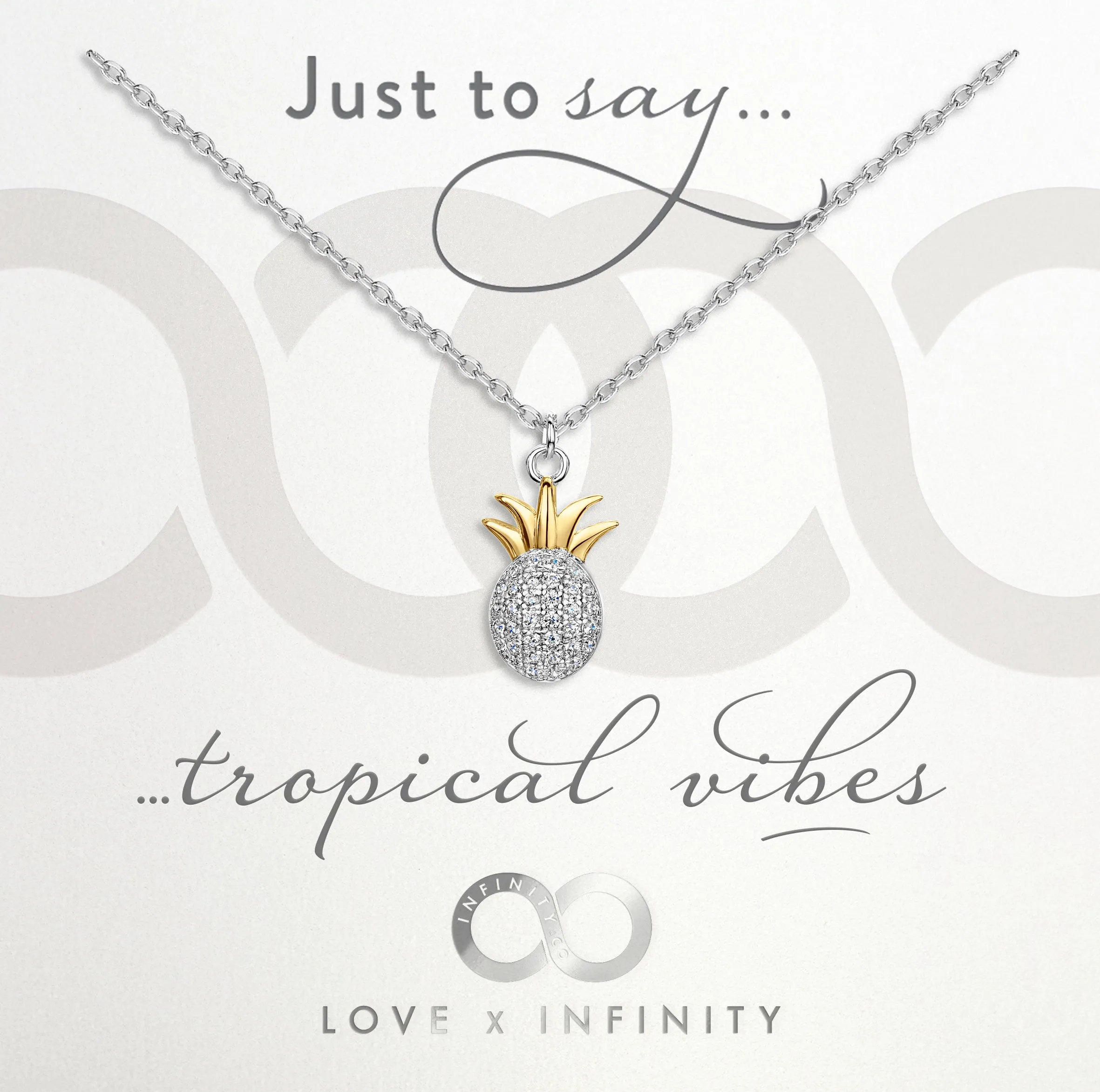 LXI Pineapple Pendant- Rhodium