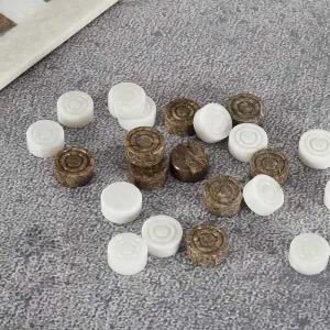 Marble Oceanic and White Checkers For 15" board game - Figures Set