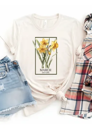 March Daffodil Bella Canvas T-Shirt