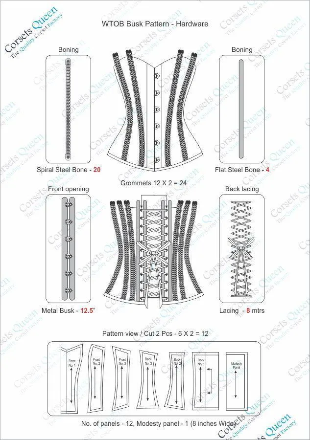Marita Brocade Waist Training Corset