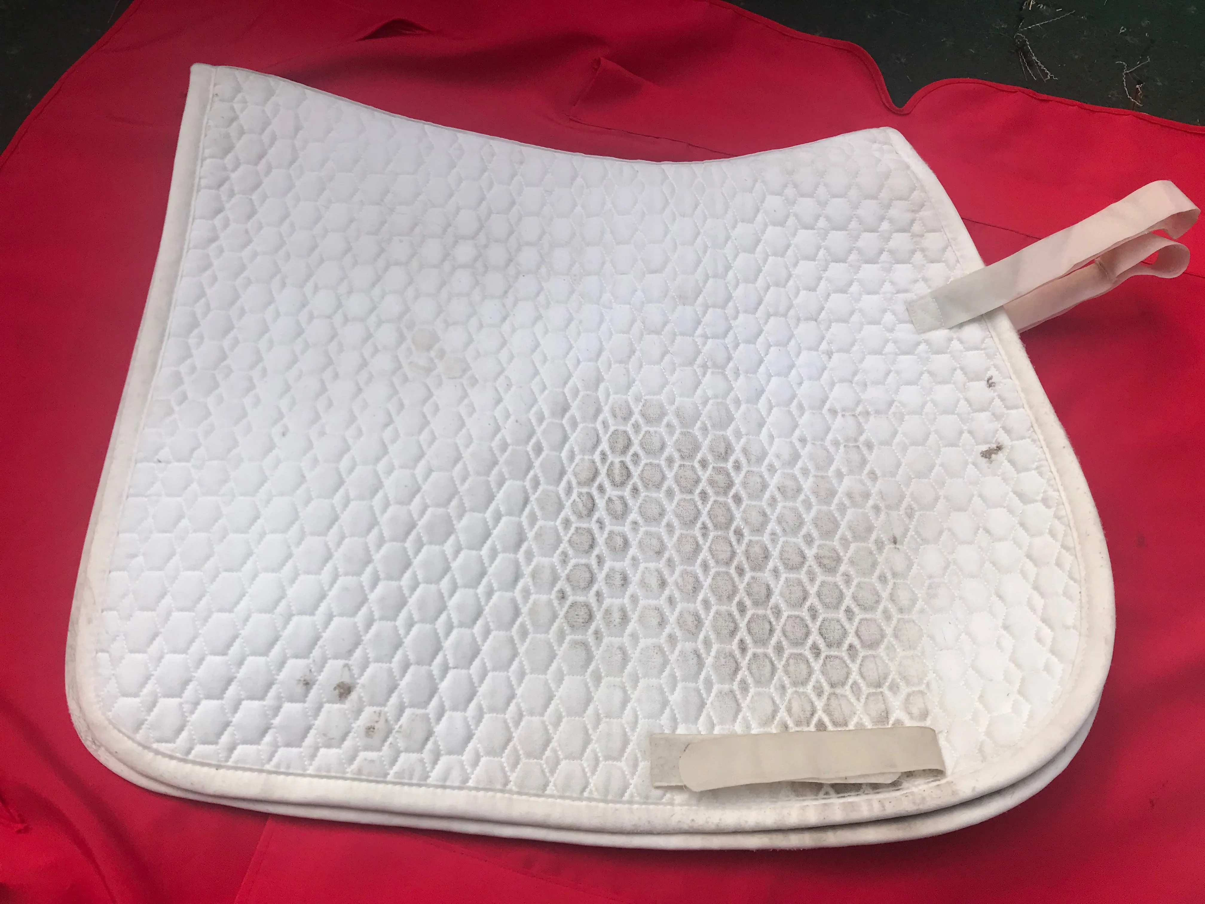 mattes white large saddle cloth FREE POSTAGE