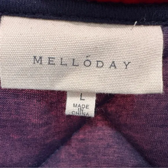 MELLODAY Burgundy Velvet Quilted Puffer Jacket with Stand Up Colar Large