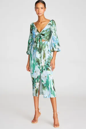 Menorca Midi Dress by ML Monique Lhuillier - RENTAL