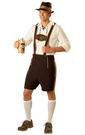 Mens Bavarian Lederhosen Oktoberfest Costume