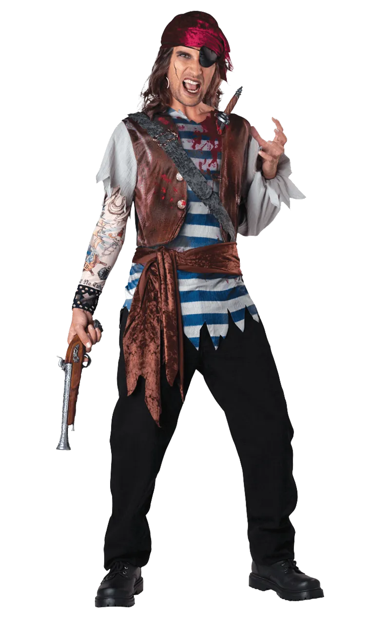 Mens Dead Mans Chest Fancy Dress Costume