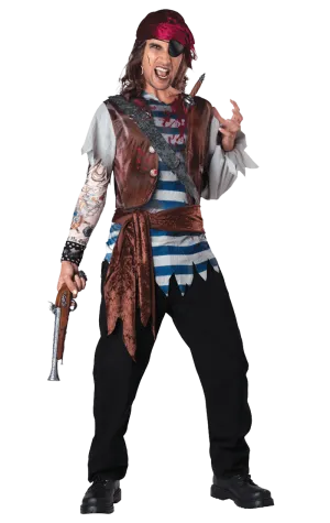 Mens Dead Mans Chest Fancy Dress Costume