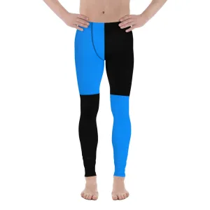 Men's Leggings Blue Checker