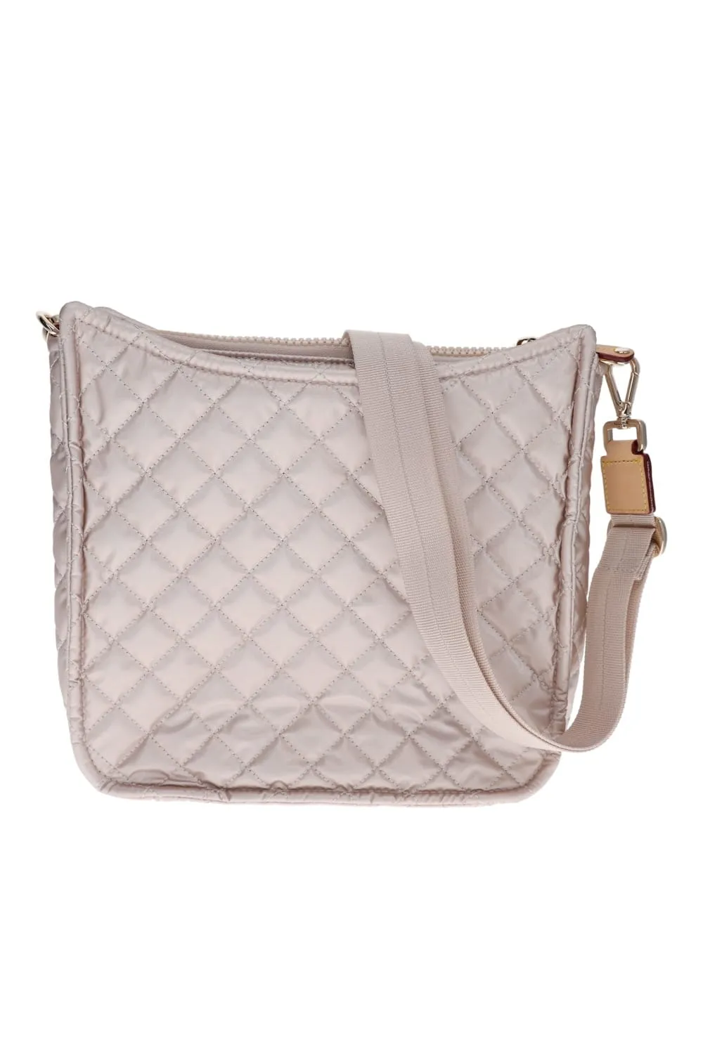 Metro Box Pale Rose Metallic Crossbody Bag