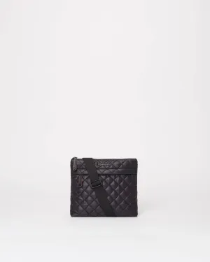 Metro Flat Crossbody | Black