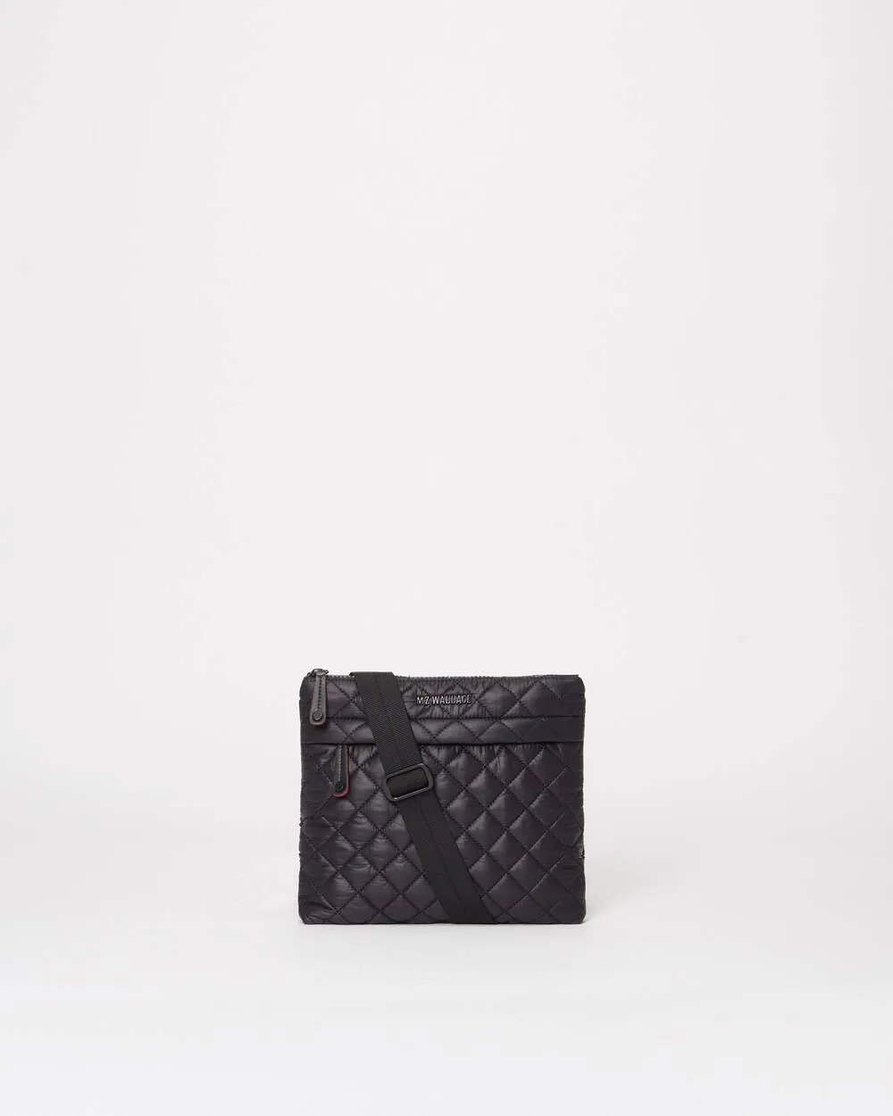 Metro Flat Crossbody | Black