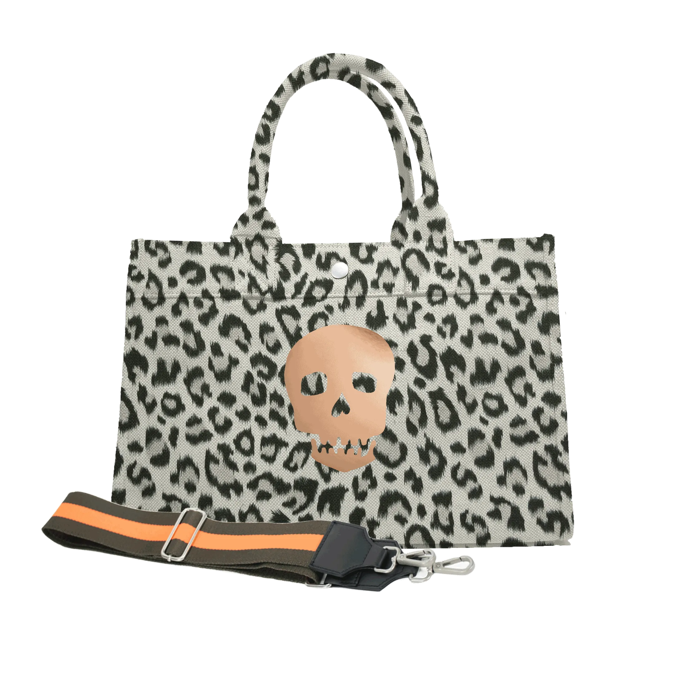 Midi East West Bag: Leopard