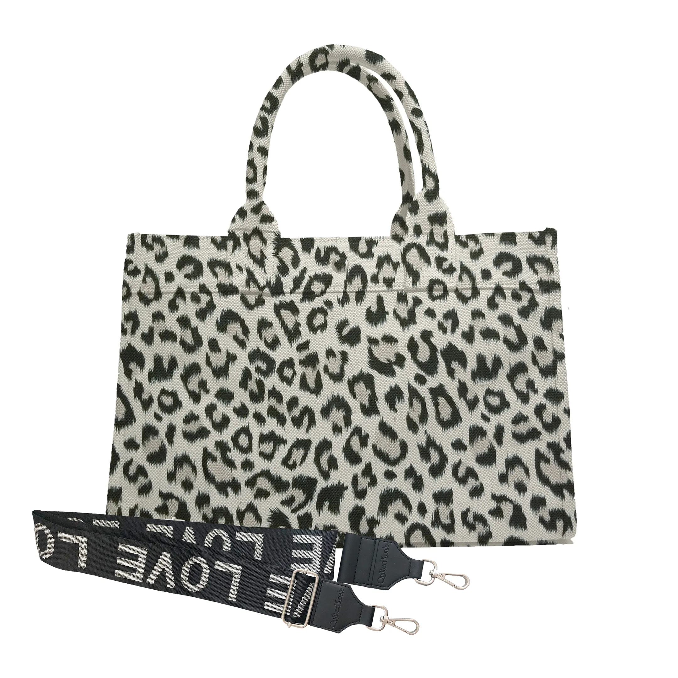 Midi East West Bag: Leopard