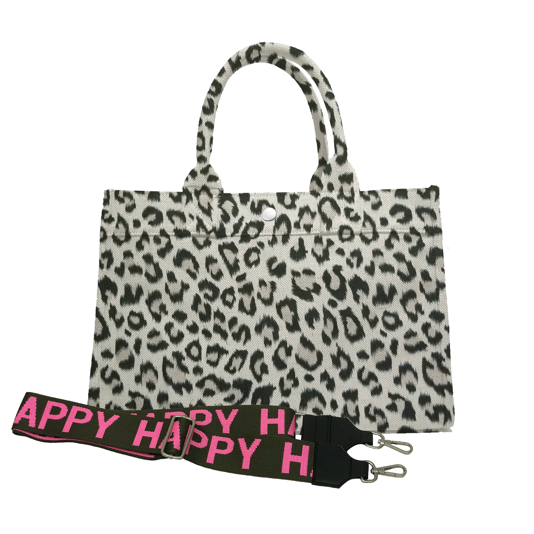Midi East West Bag: Leopard