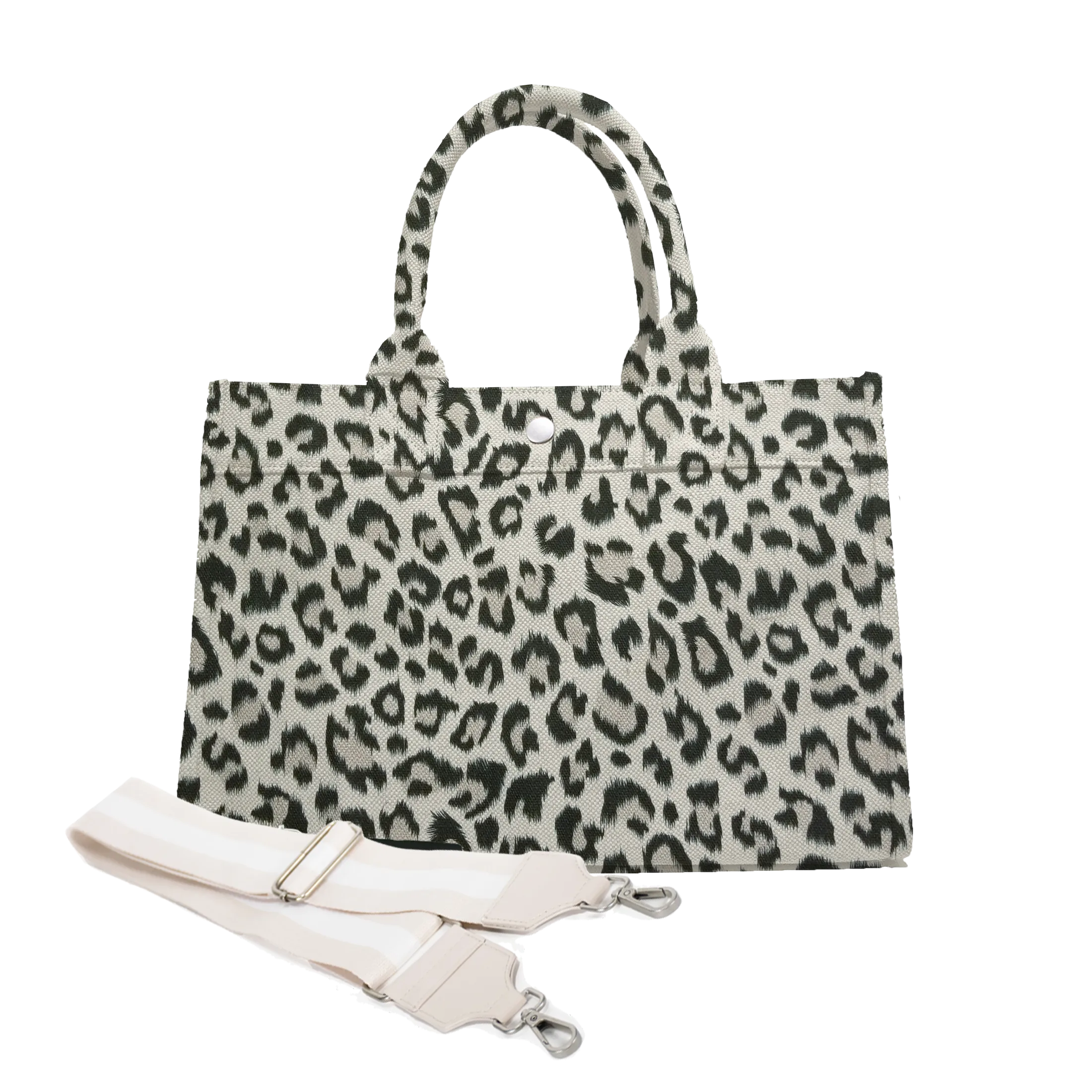 Midi East West Bag: Leopard
