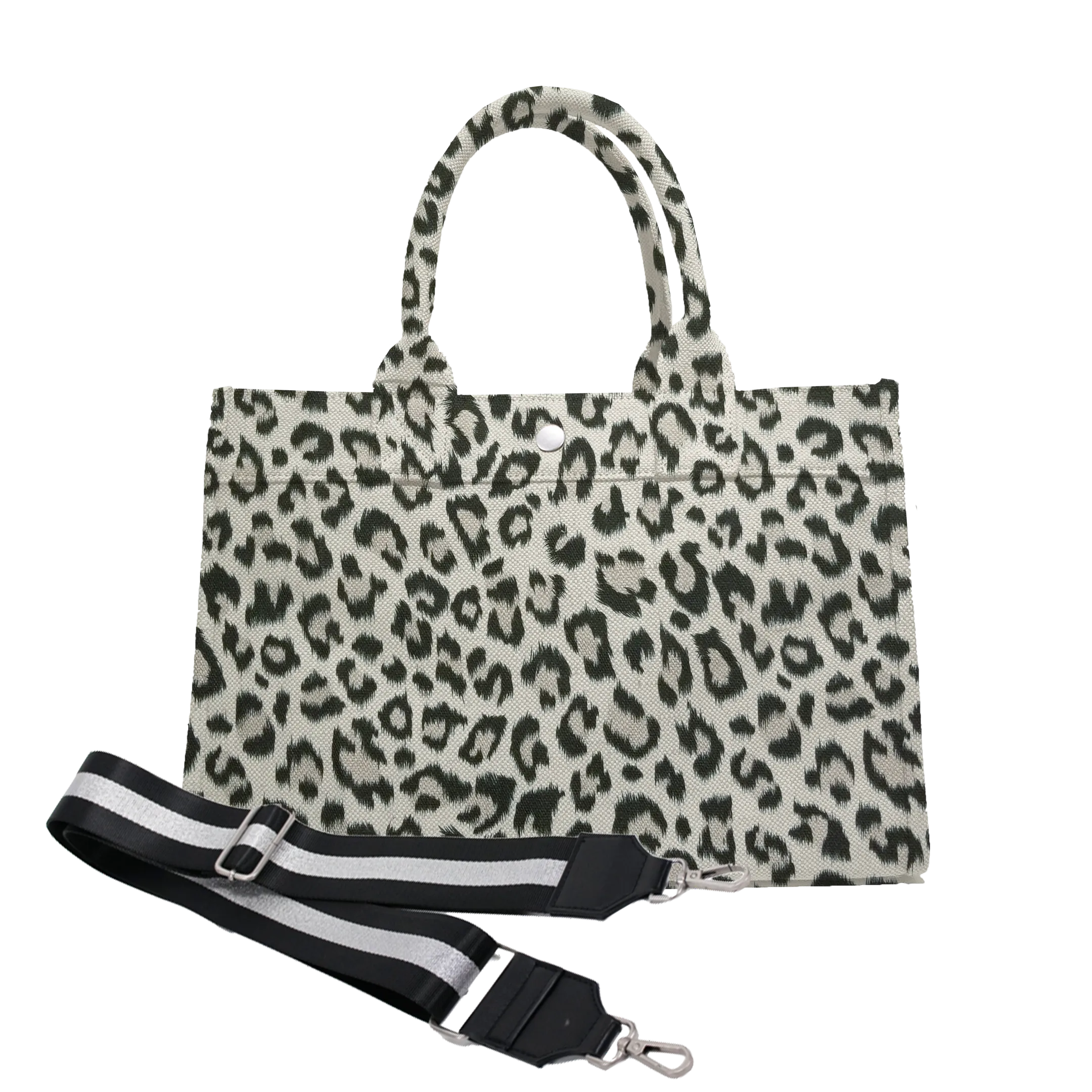 Midi East West Bag: Leopard