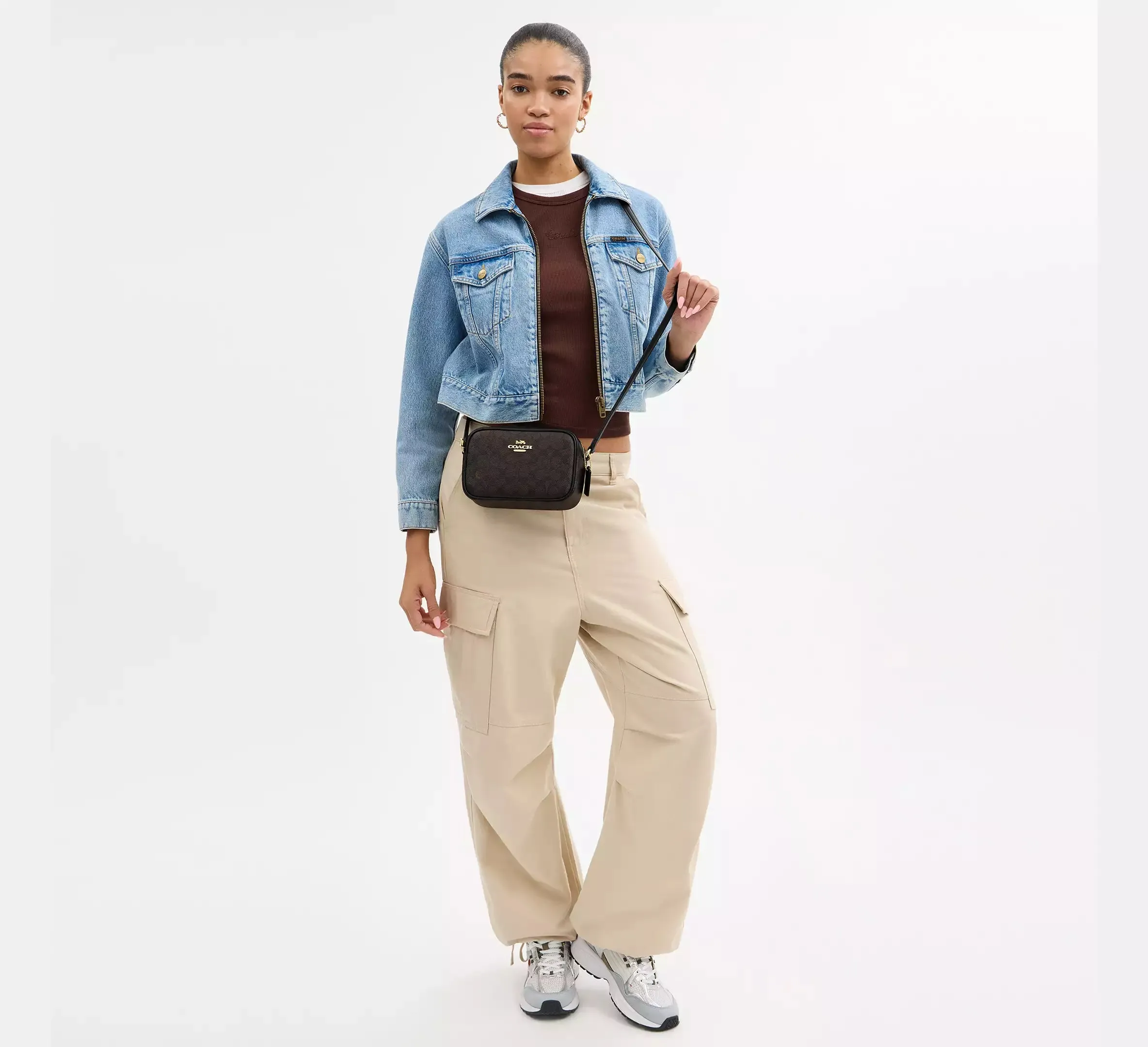 Mini Jamie Camera Bag In Signature Canvas
