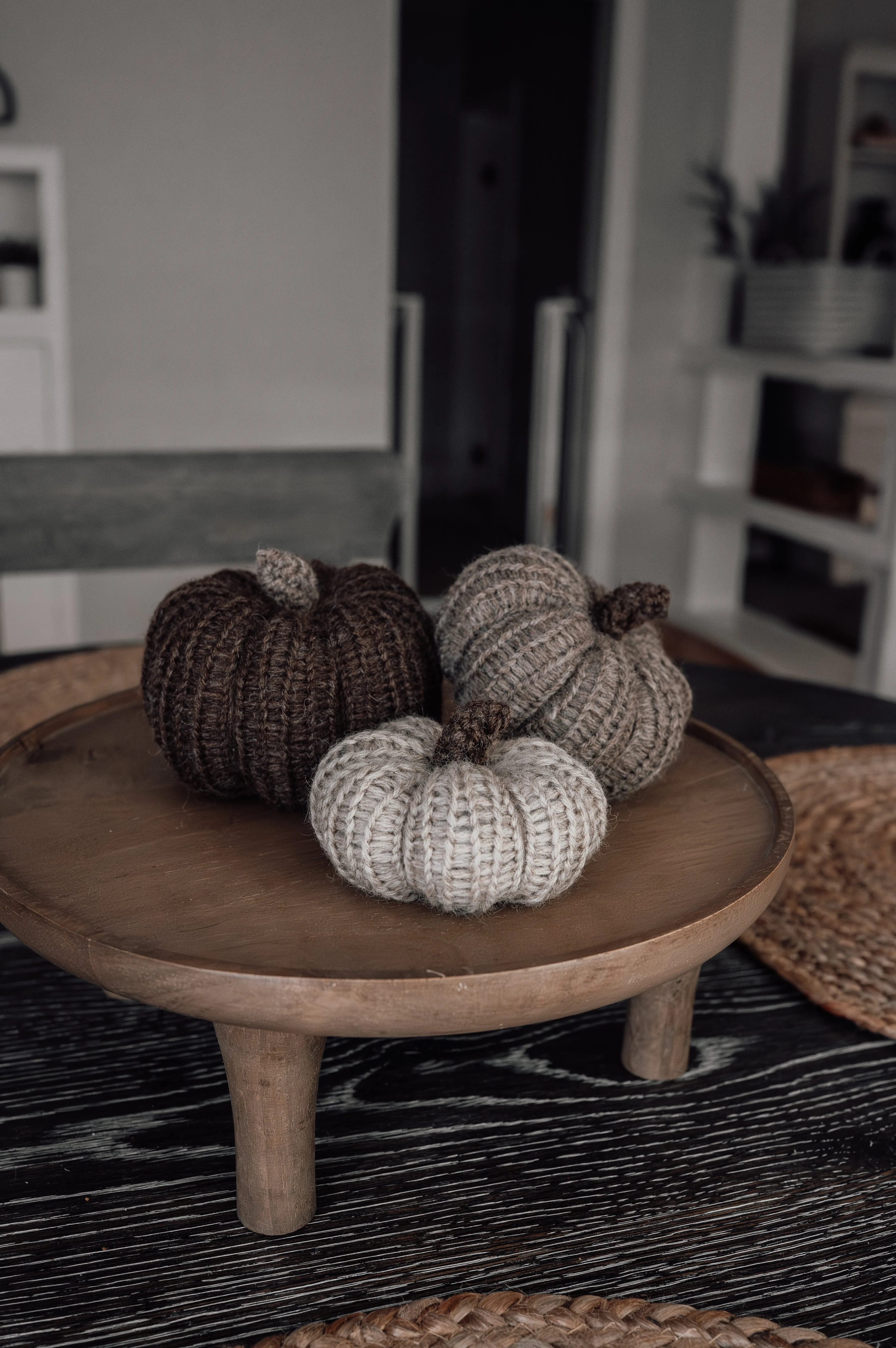 Mini Knit Pumpkins