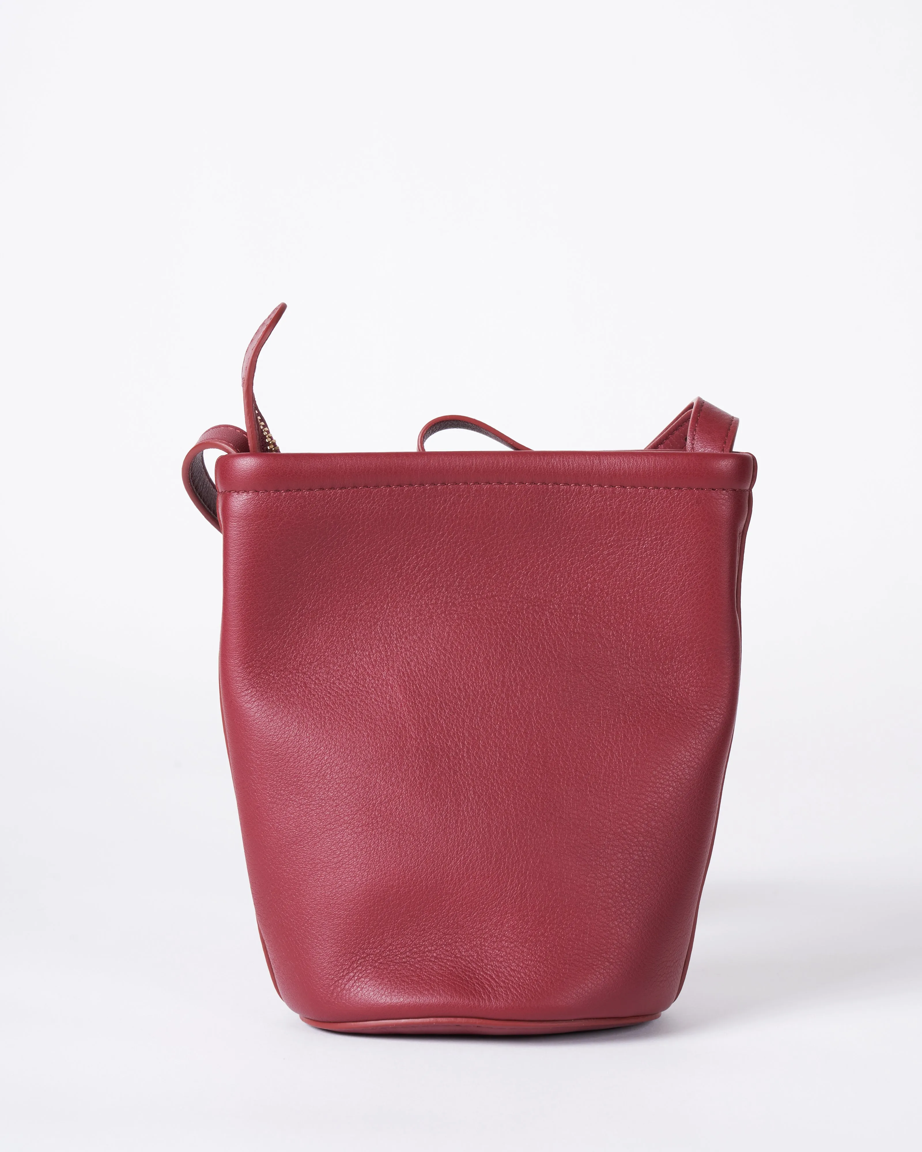 mini zip bucket - claret