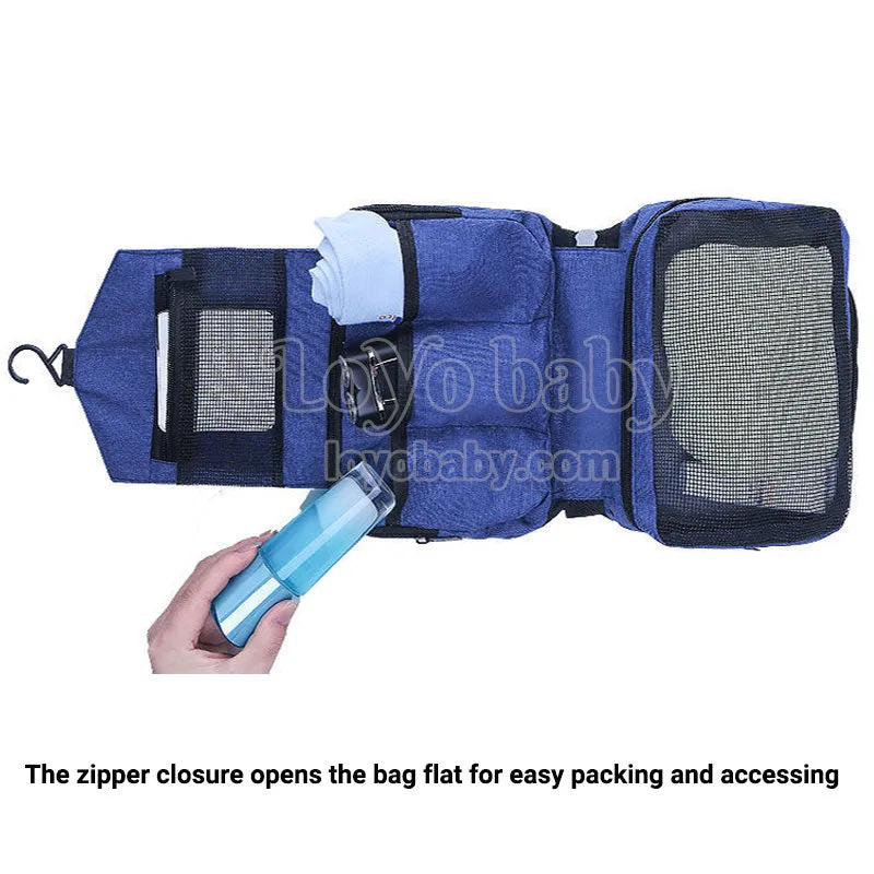 Minimalist Compact Toiletry Bag With Hanging Hook